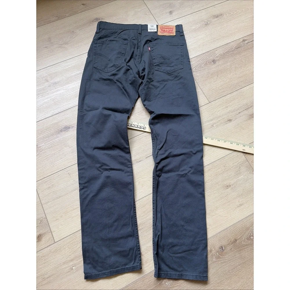 Levi's 513 Slim Straight Jeans Men's Size 30x32 Gray Stretch New